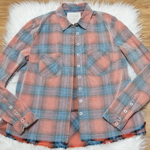 📍FREE PEOPLE | We The Free Corduroy Peplum Shirt - Picture 4 of 8